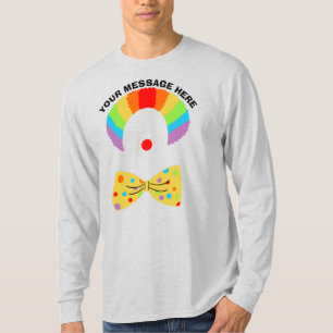 Clown with Rainbow Wig Personalised Graphic T-Shirt