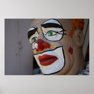Clown With Sad Look Poster