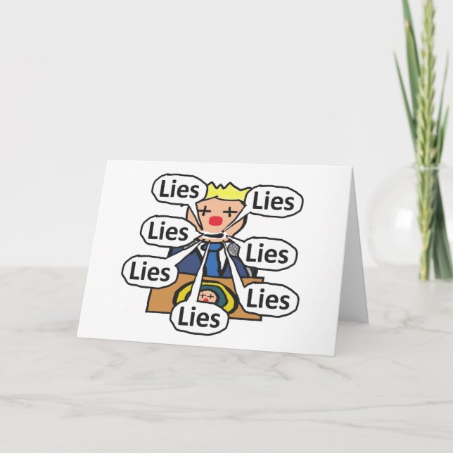 Clown World Lies Card (Front)
