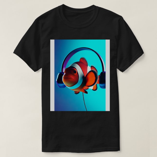 Clownfisch Headphones 2 T-Shirt (Design Front)