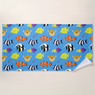 Clownfish and Friends Beach Towel