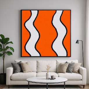 Clownfish Animal Pattern Poster