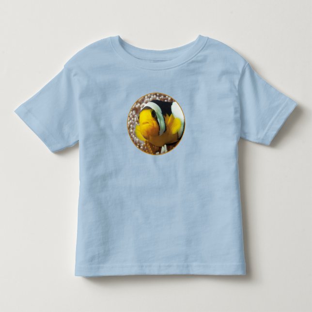 Clownfish - Close-Up! Round Photographic Design |  Toddler T-Shirt (Front)