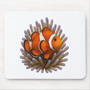 Clownfish & Cosy Coral Mouse Pad