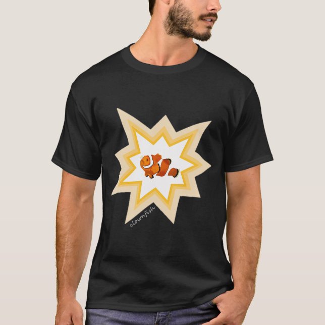 Clownfish Hand Painted T-Shirt (Front)