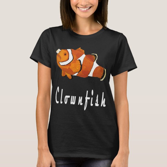 Clownfish Hand Painted T-Shirt (Front)
