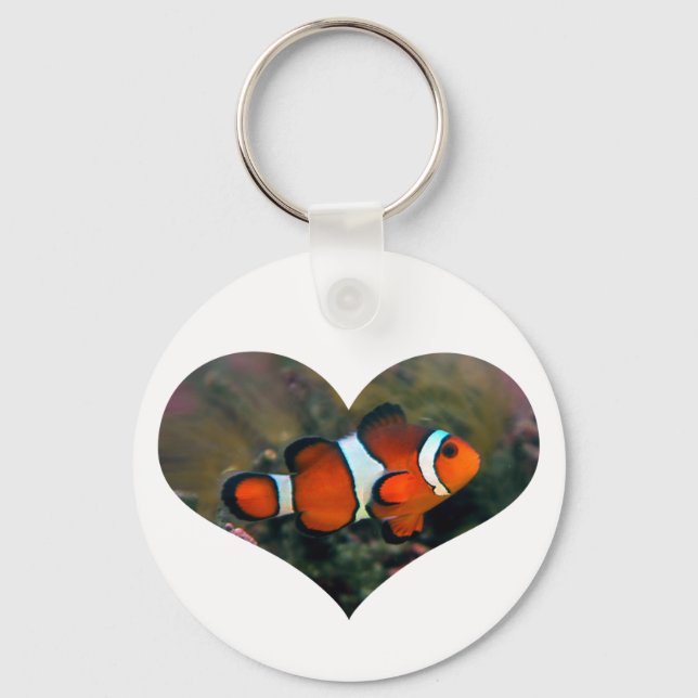 Clownfish Heart Keychain (Front)