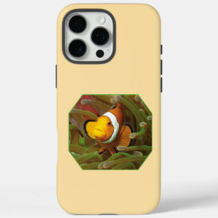 Clownfish in green anemone. Photographic Design iPhone 16 Pro Max Case