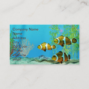 Clownfish on Coral Reef Business Card