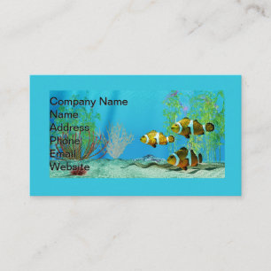 Clownfish on Coral Reef Business Card