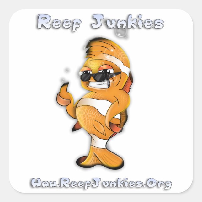 Clownie Square Sticker (Front)