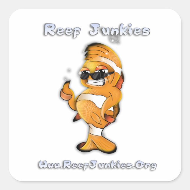 Clownie Square Sticker (Front)