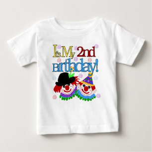 Clowns 2nd Birthday Baby T-Shirt