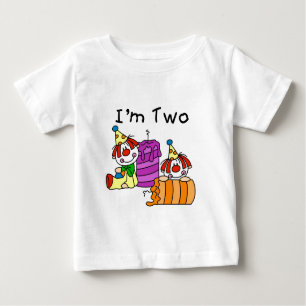Clowns and Candles 2nd Birthday Tshirts and Gifts