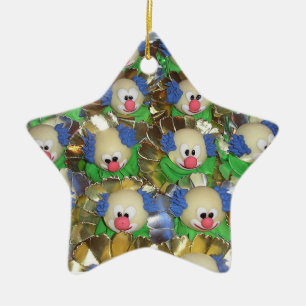Clowns Ceramic Tree Decoration