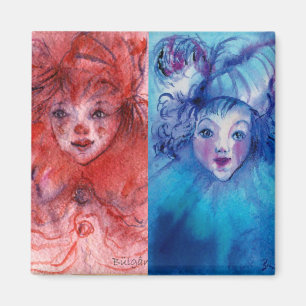 CLOWNS COLLECTION / Venetian Masquearde Ball Magnet