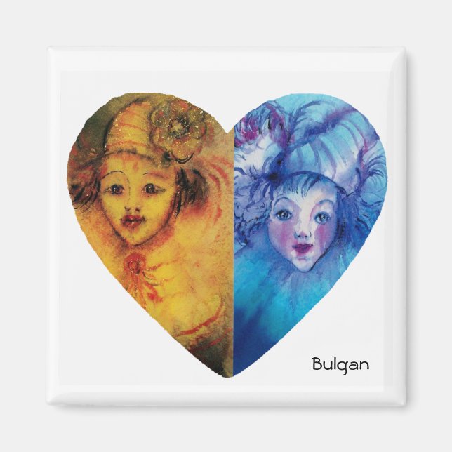 CLOWNS COLLECTION / Venetian Masquearde Ball Magnet (Front)