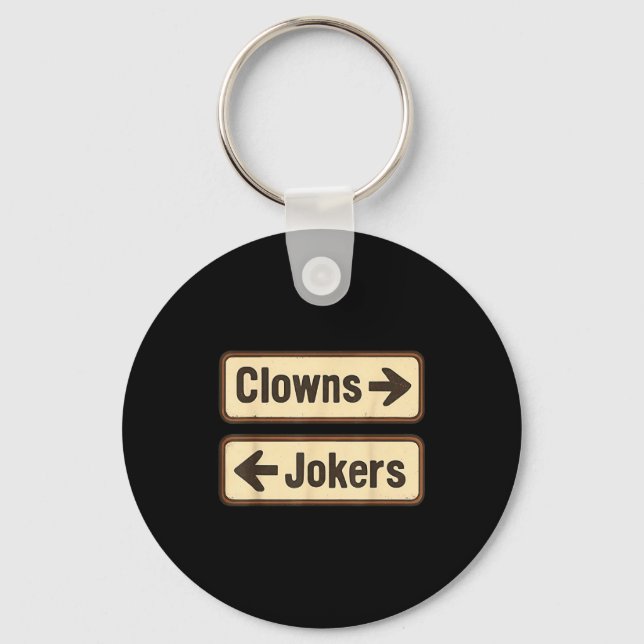 Clowns jokers  key ring (Front)