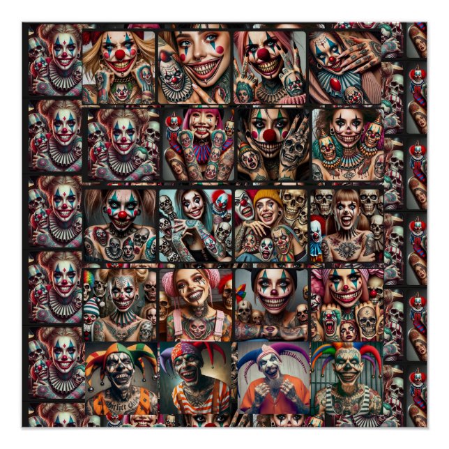 Clowns of a Different Nature by Chuck Vest Poster (Front)