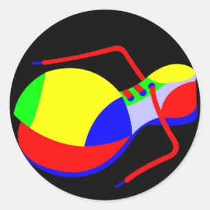Clown's Shoe Classic Round Sticker