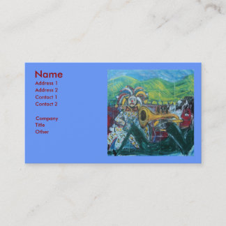 CLOWNS TRUMPET PLAYER BUSINESS CARD