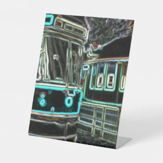 CLRV Neon at stn 20cmx25cm Pedestal Sign