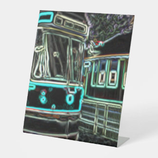 CLRV Neon at stn 25cmx30cm Pedestal Sign