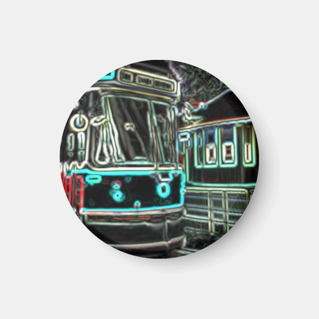CLRV Neon at stn Circle Magnet (Front)