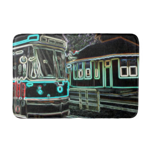 CLRV Neon at stn Medium Bath Mat