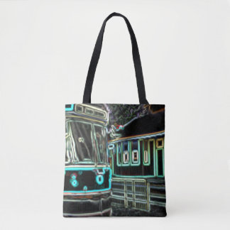CLRV Neon at stn Medium Shoulder Tote Bag