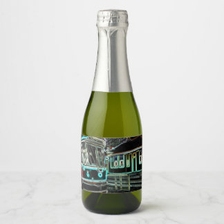 CLRV Neon at stn Mini Wine Bottle Label Set (6 pk)
