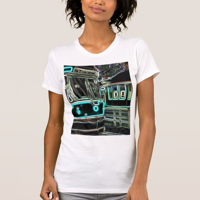 CLRV Neon at stn Women’s Slim Fit Tee (Front)