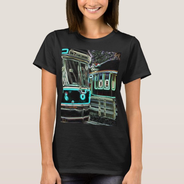 CLRV Neon at stn Womens Basic T-Shirt (Front)