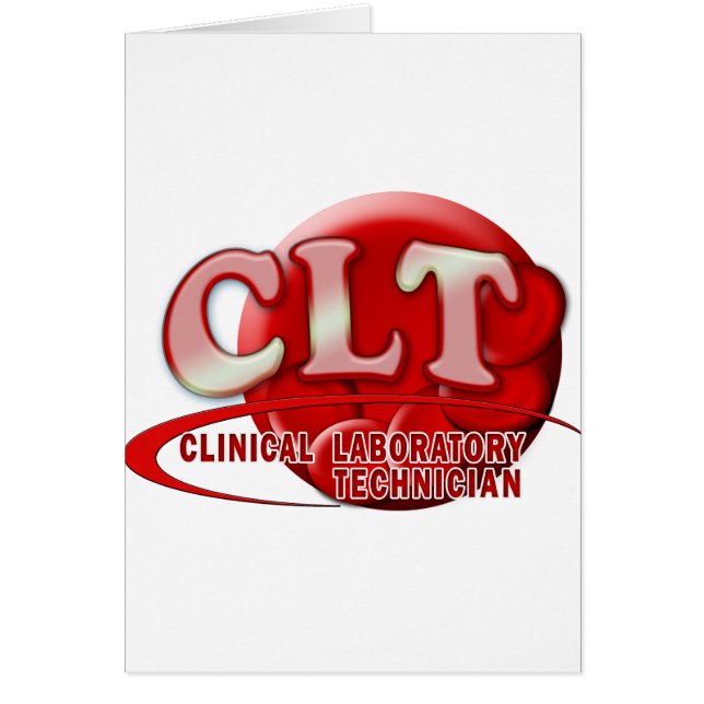 CLT CLINICAL LABORATORY TECHNICIAN SWOOSH LOGO (Front)