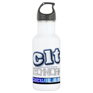 CLT LOGO - CLINICAL LABORATORY  TECHNICIAN 532 ML WATER BOTTLE