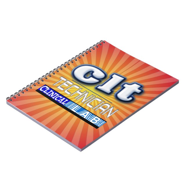 CLT LOGO - CLINICAL LABORATORY  TECHNICIAN SPIRAL NOTEBOOK (Left Side)