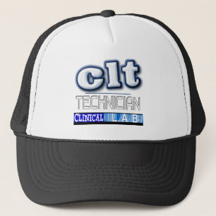 CLT LOGO - CLINICAL LABORATORY TECHNICIAN TRUCKER HAT