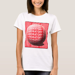 CLT SPHERE BLOOD DROP CLINICAL LABORATORY TECH T-Shirt