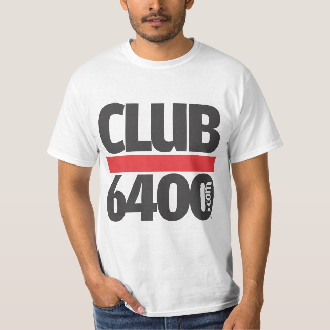 Club 6400 Logo Name Tee (Front)
