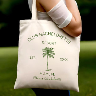 Club Bachelorette Palm Beach Destination Wedding Tote Bag