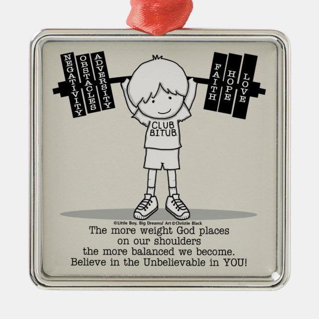 Club BITUB- More Balanced Metal Tree Decoration (Front)