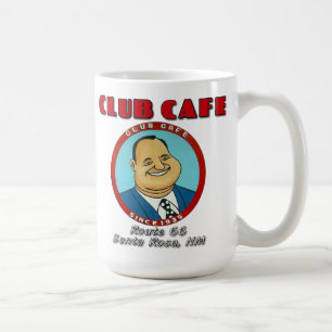 Club Cafe Fat Man Mug with Lettering