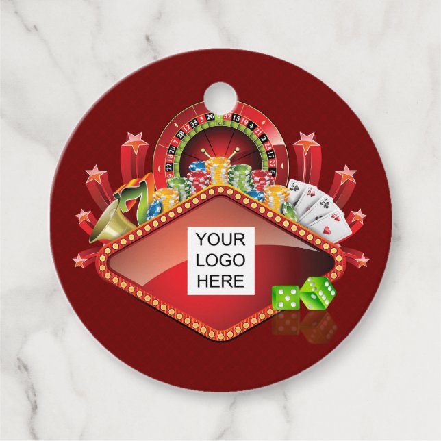 Club Casino Favour Tags (Front)