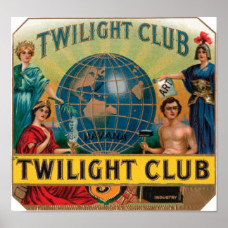 Club Cigar Label Poster
