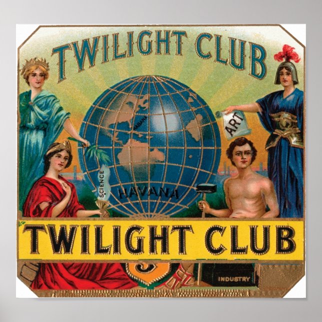  Club Cigar Label Poster (Front)