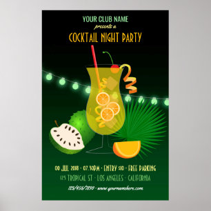 Club/Corporate Cocktail Night Party Poster