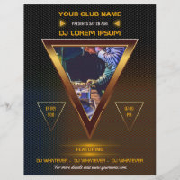 Club DJ Dance Music Party add logo and photo