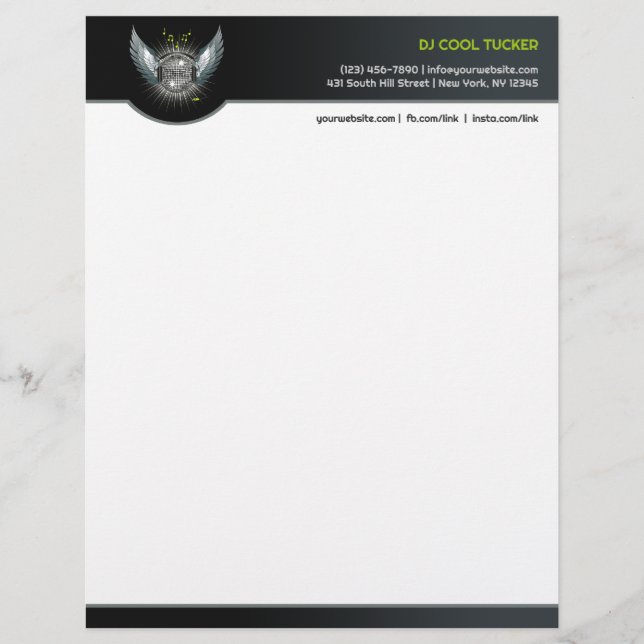 Club DJ Letterhead (Front)