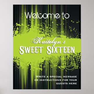 Club Flyer Look Sweet 16 Welcome Poster