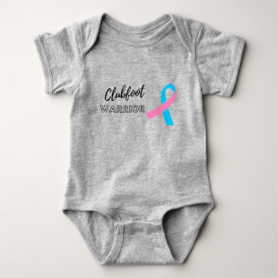 Club foot warrior baby onsie  bodysuit